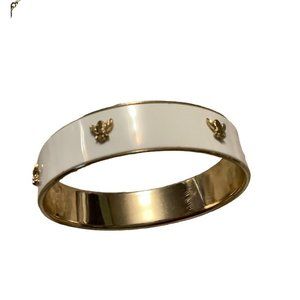 Gold Bumble Bee Charm Bangle Bracelet